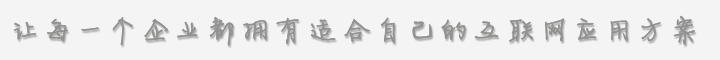 讓每一個企業都(dōu)擁有适合自(zì)己的互聯網應用方案